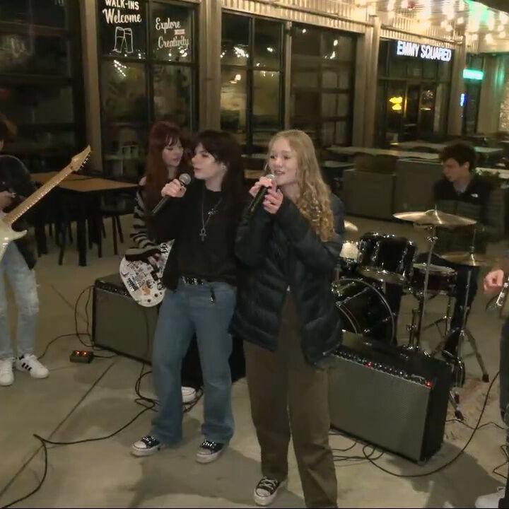 Keith Kaiser listens to the musical options being offered at NuLu Bock Fest & Wurst Fest